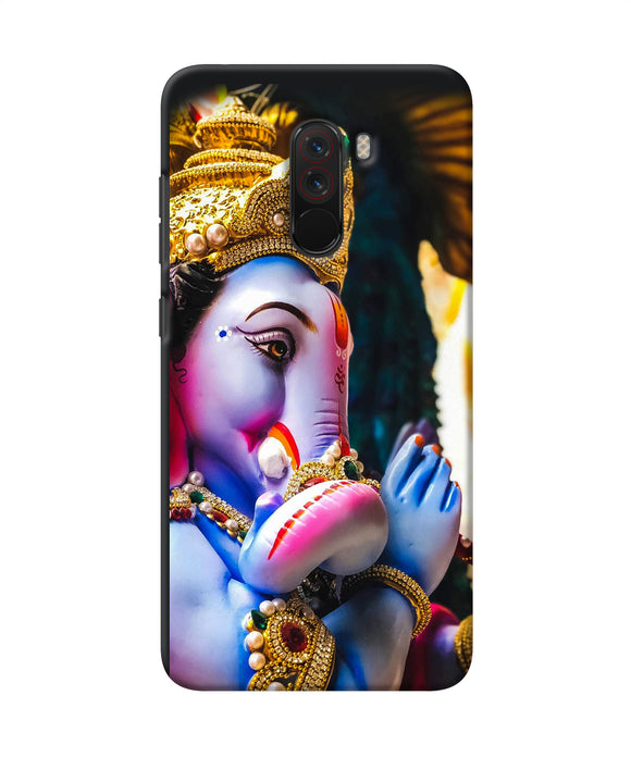 Lord Ganesh Statue Poco F1 Back Cover