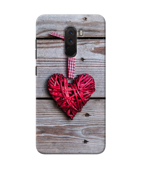 Lace Heart Poco F1 Back Cover