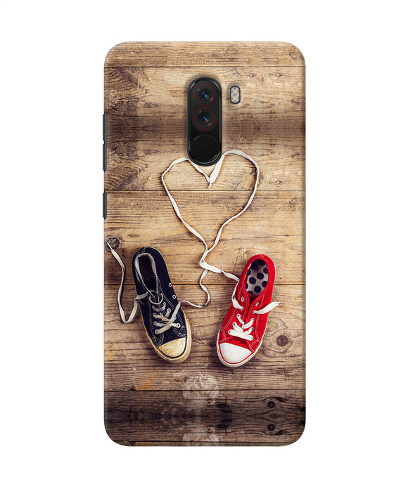 Shoelace Heart Poco F1 Back Cover