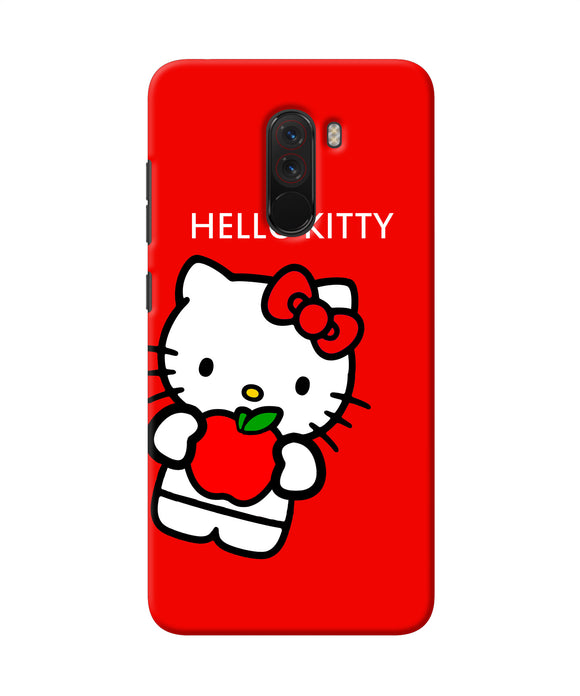 Hello Kitty Red Poco F1 Back Cover