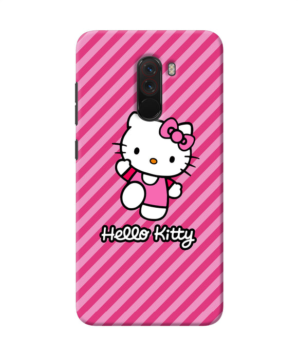 Hello Kitty Pink Poco F1 Back Cover