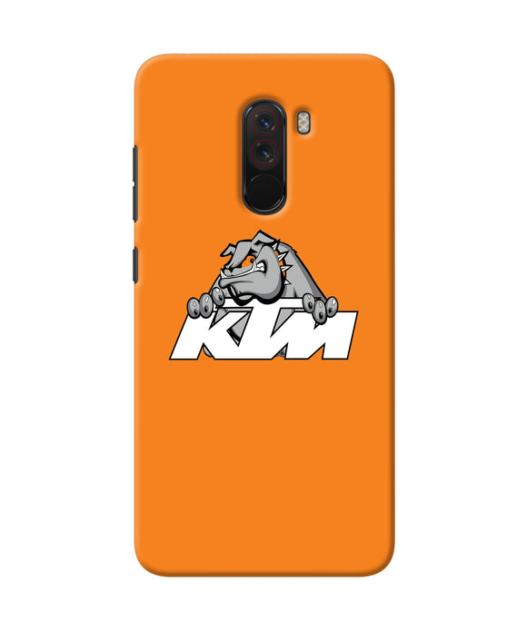 Ktm Dog Logo Poco F1 Back Cover