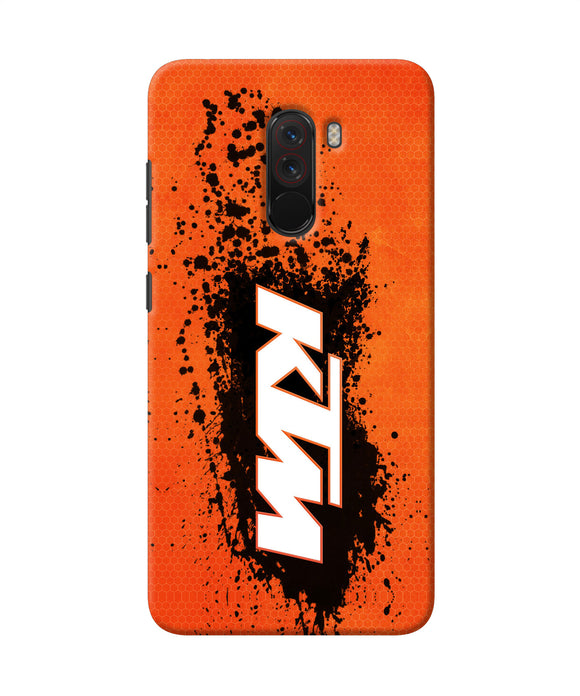 Ktm Black Spray Poco F1 Back Cover