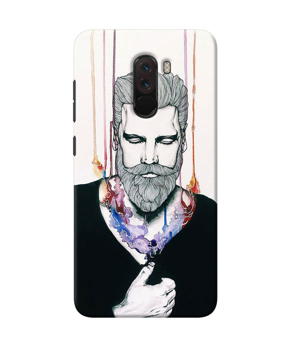 Beard Man Character Poco F1 Back Cover