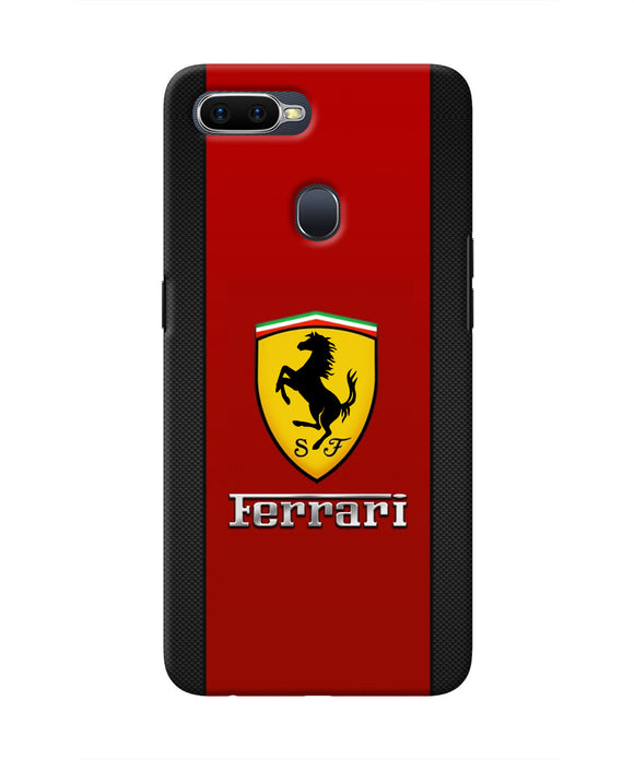 Ferrari Abstract Red Oppo F9/F9 Pro Real 4D Back Cover