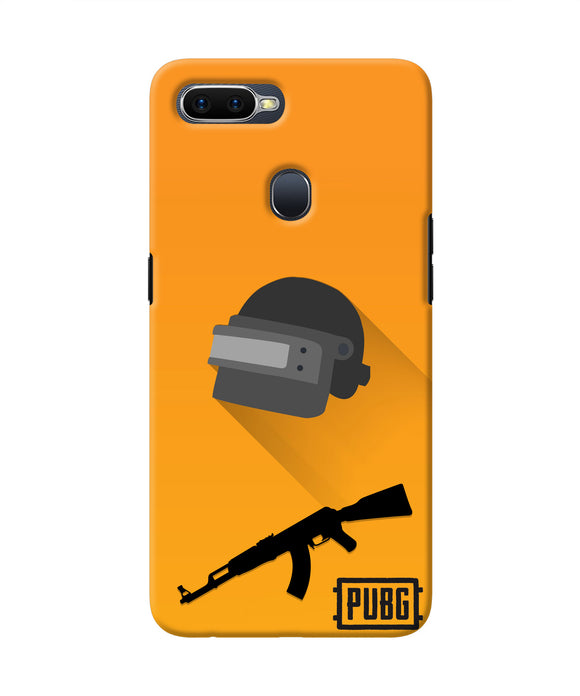 PUBG Helmet and Gun Oppo F9/F9 Pro Real 4D Back Cover