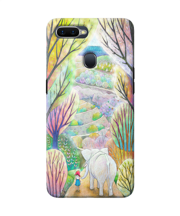 Natual Elephant Girl Oppo F9 / F9 Pro Back Cover
