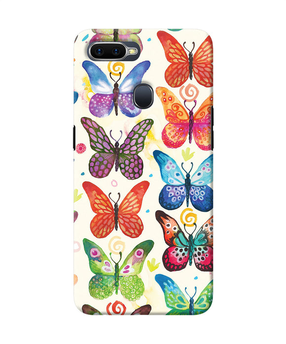 Abstract Butterfly Print Oppo F9 / F9 Pro Back Cover