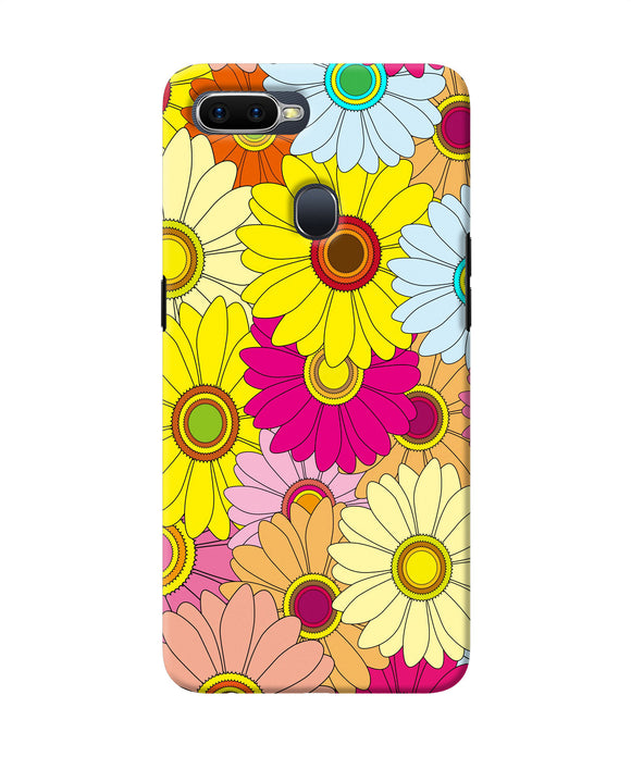Abstract Colorful Flowers Oppo F9 / F9 Pro Back Cover