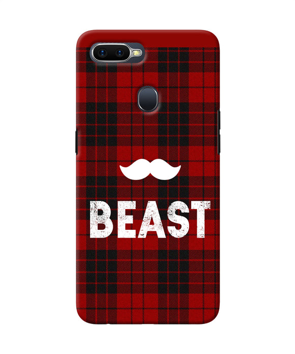 Beast Red Square Oppo F9 / F9 Pro Back Cover