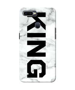 King Marble Text Oppo F9 / F9 Pro Back Cover