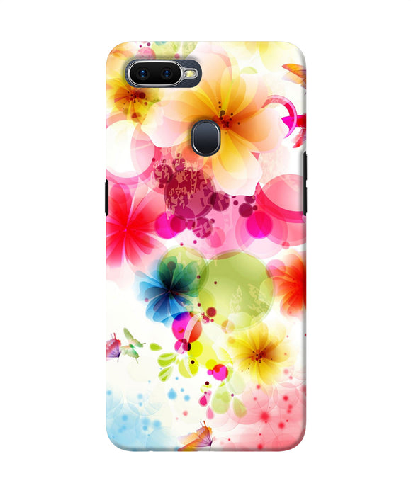 Flowers Print Oppo F9 / F9 Pro Back Cover