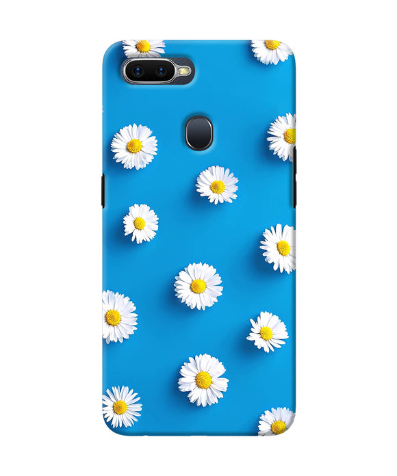 White Flowers Oppo F9 / F9 Pro Back Cover