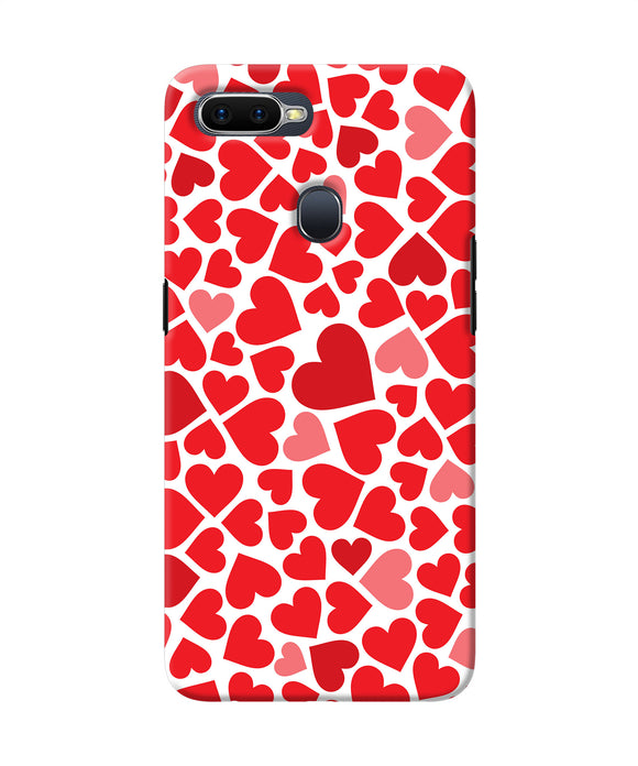 Red Heart Canvas Print Oppo F9 / F9 Pro Back Cover