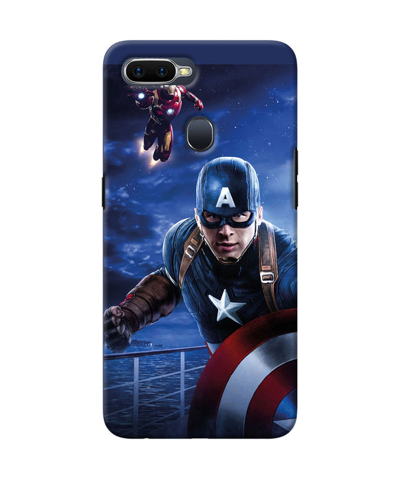 Captain With Ironman Oppo F9 / F9 Pro Back Cover