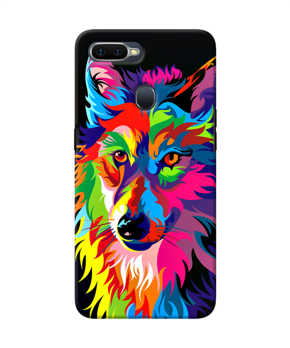 Colorful Wolf Sketch Oppo F9 / F9 Pro Back Cover