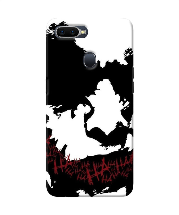 Black And White Joker Rugh Sketch Oppo F9 / F9 Pro Back Cover