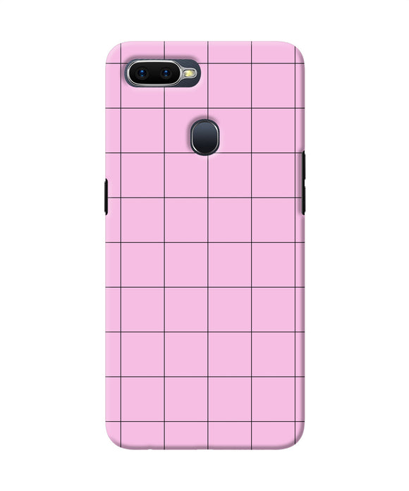 Pink Square Print Oppo F9 / F9 Pro Back Cover