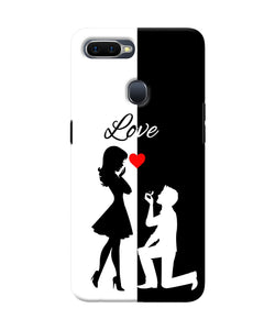 Love Propose Black And White Oppo F9 / F9 Pro Back Cover