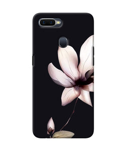 Flower White Oppo F9 / F9 Pro Back Cover