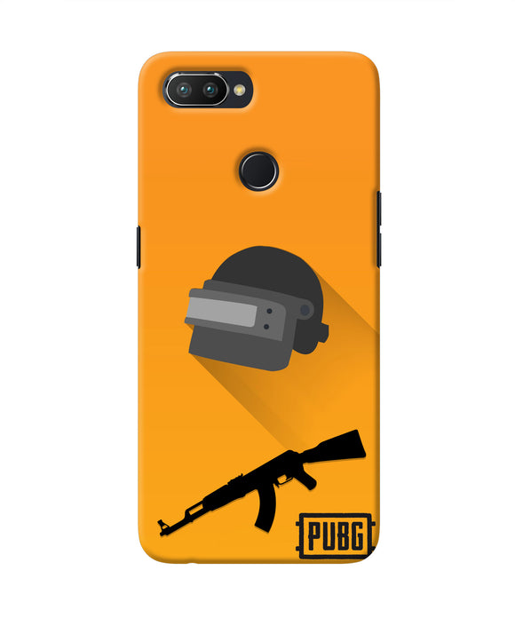 PUBG Helmet and Gun Realme 2 Pro Real 4D Back Cover
