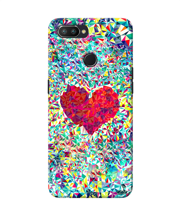 Red Heart Print Realme 2 Pro Back Cover