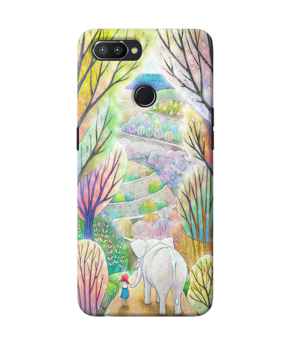 Natual Elephant Girl Realme 2 Pro Back Cover