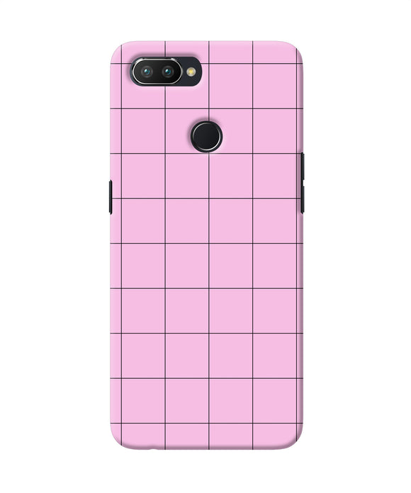 Pink Square Print Realme 2 Pro Back Cover