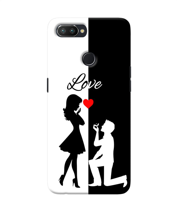 Love Propose Black And White Realme 2 Pro Back Cover