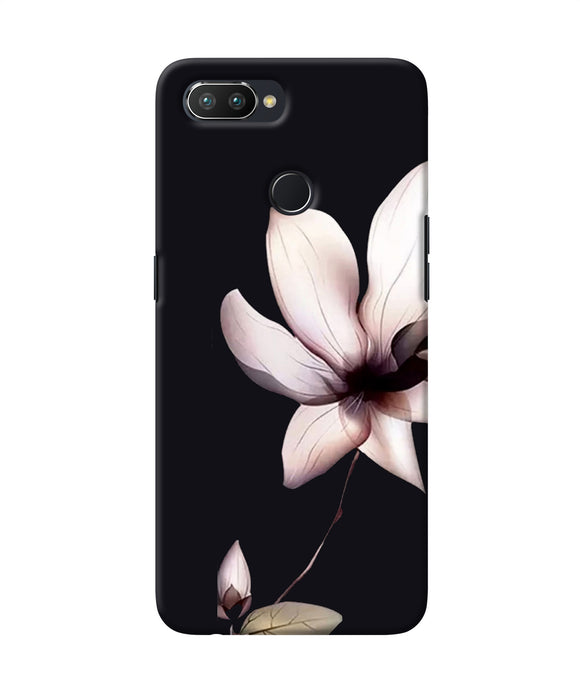 Flower White Realme 2 Pro Back Cover