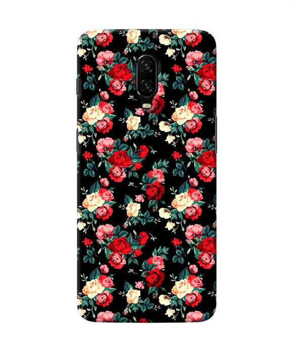 Rose Pattern Oneplus 6t Back Cover