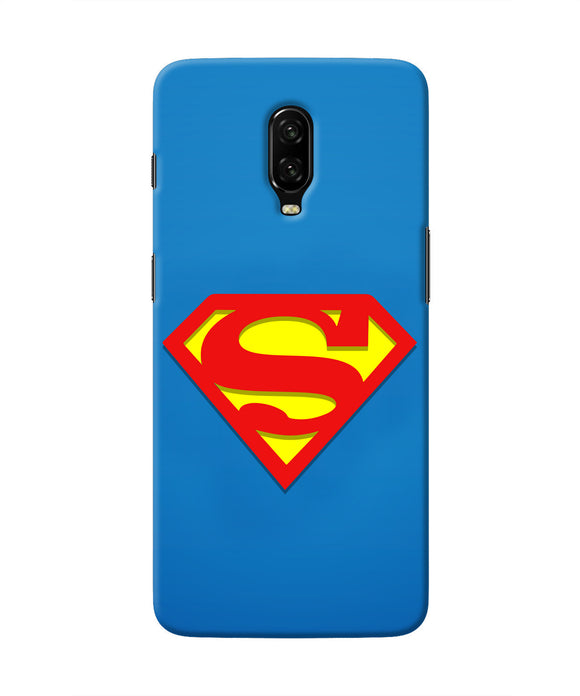 Superman Blue Oneplus 6T Real 4D Back Cover