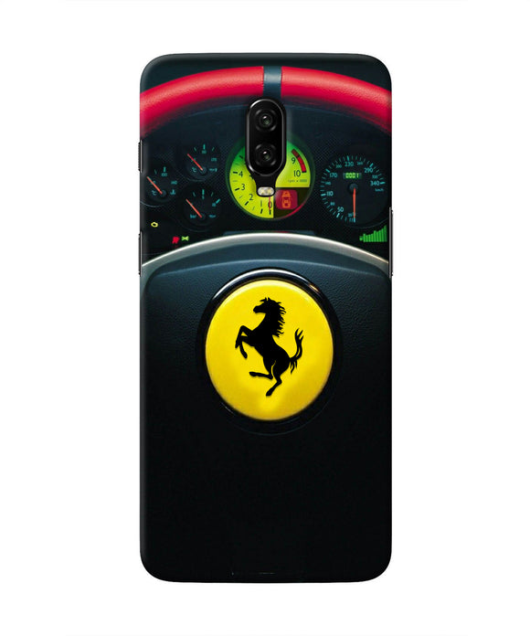 Ferrari Steeriing Wheel Oneplus 6T Real 4D Back Cover
