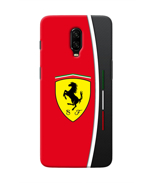 Ferrari Abstract Maroon Oneplus 6T Real 4D Back Cover