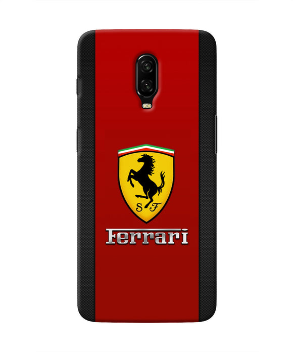 Ferrari Abstract Red Oneplus 6T Real 4D Back Cover