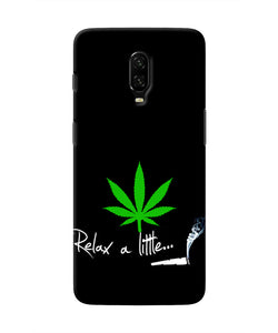 Weed Relax Quote Oneplus 6T Real 4D Back Cover