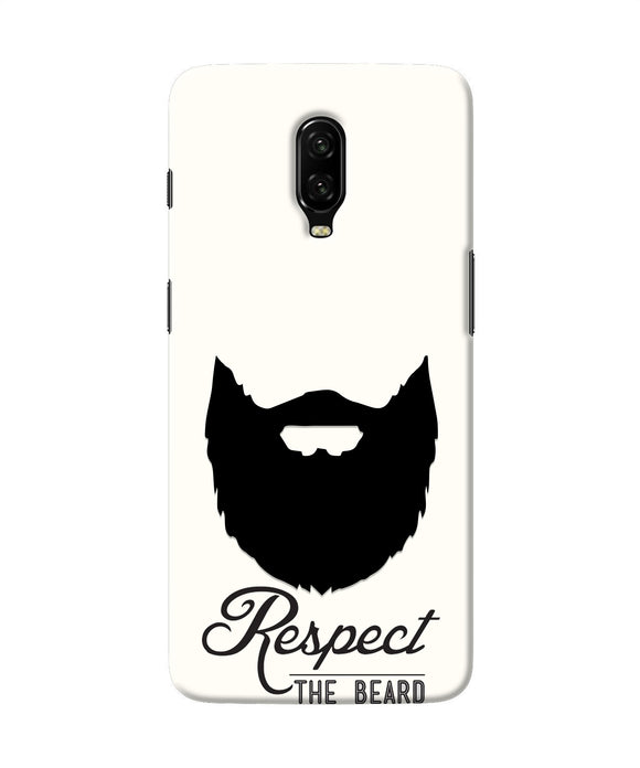 Respect the Beard Oneplus 6T Real 4D Back Cover