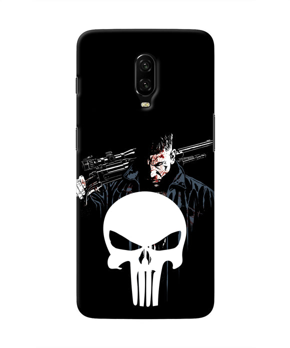 Punisher Character Oneplus 6T Real 4D Back Cover