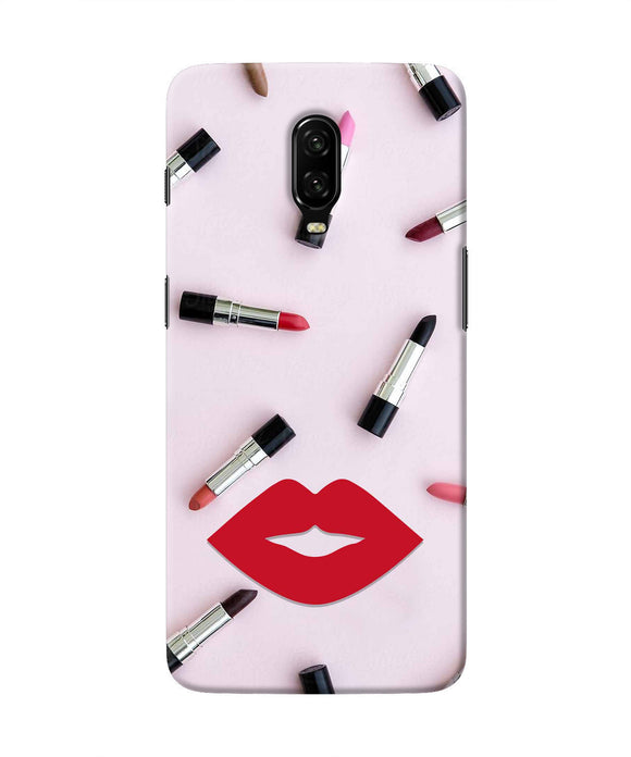 Lips Lipstick Shades Oneplus 6T Real 4D Back Cover