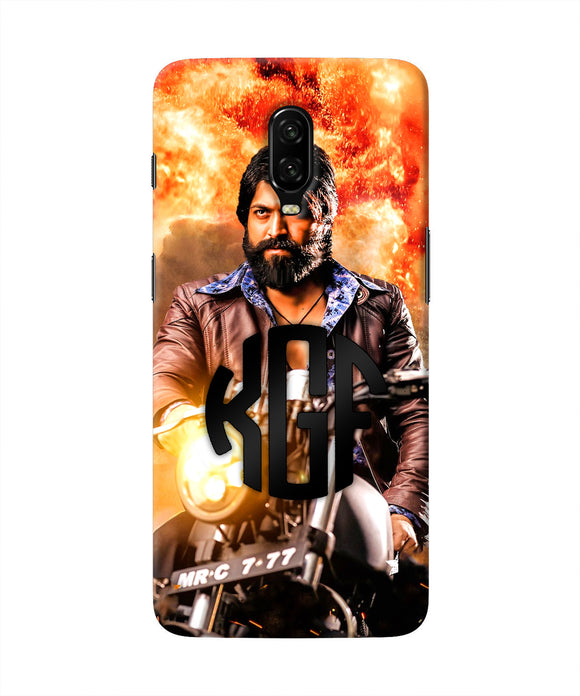 Rocky Bhai on Bike Oneplus 6T Real 4D Back Cover