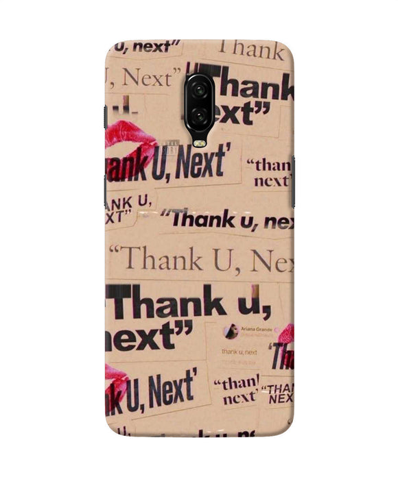 Thank You Next Oneplus 6t Back Cover
