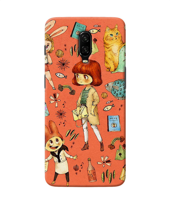 Canvas Little Girl Print Oneplus 6t Back Cover