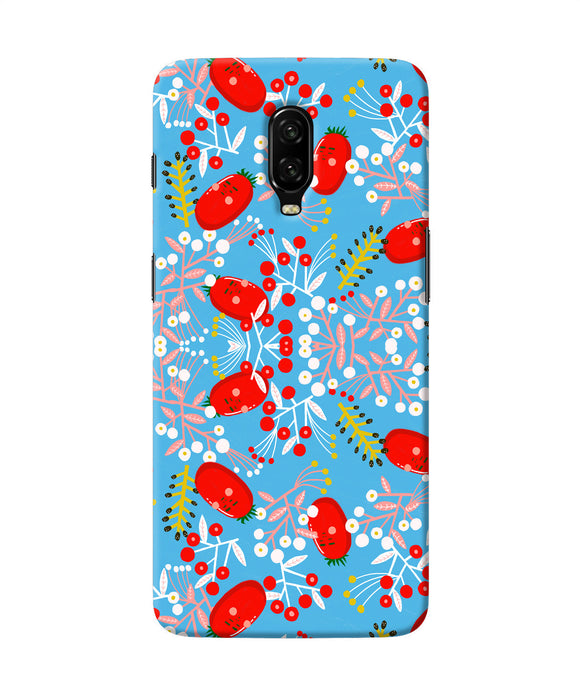 Small Red Animation Pattern Oneplus 6t Back Cover