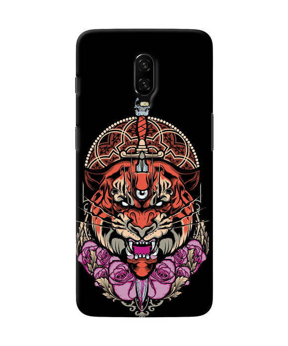 Abstract Tiger Oneplus 6t Back Cover