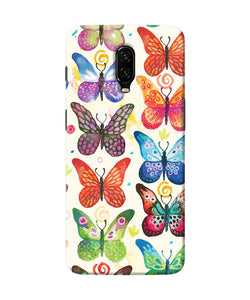 Abstract Butterfly Print Oneplus 6t Back Cover