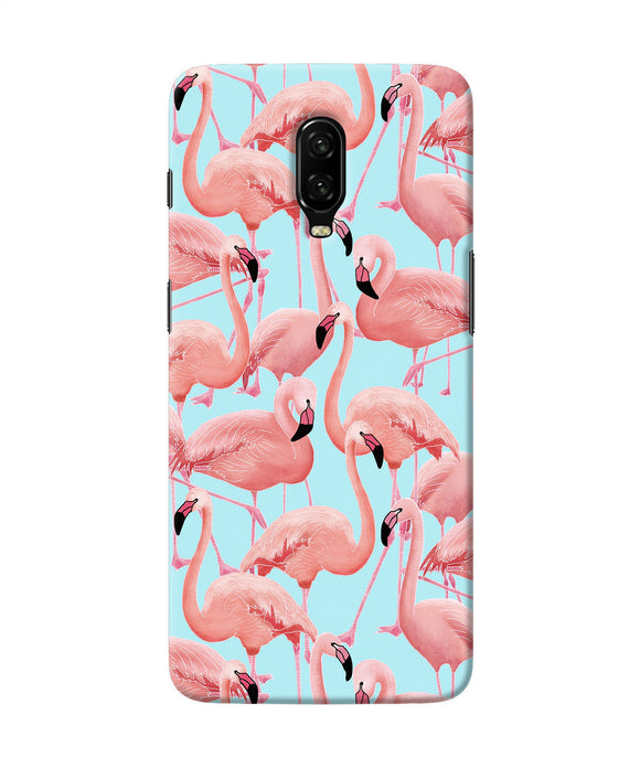 Abstract Sheer Bird Print Oneplus 6t Back Cover