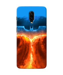 Burning Batman Logo Oneplus 6t Back Cover