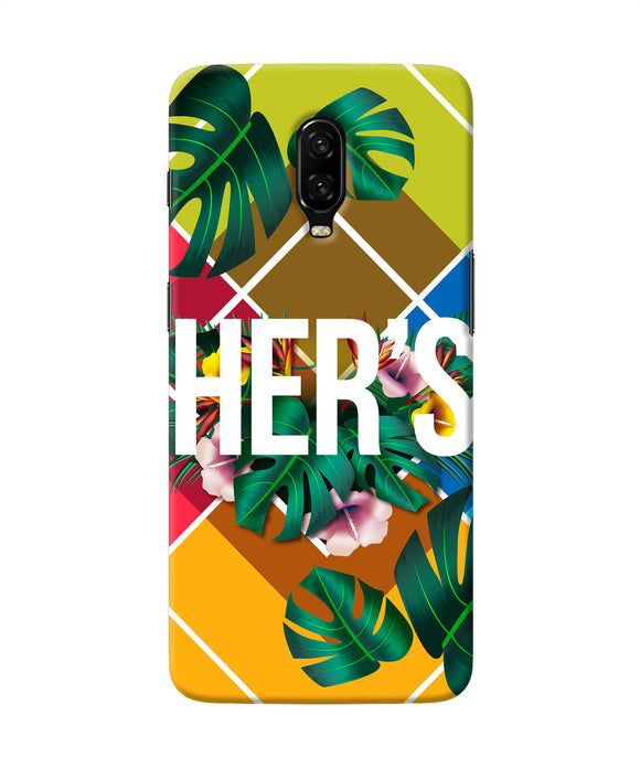 His Her Two Oneplus 6t Back Cover