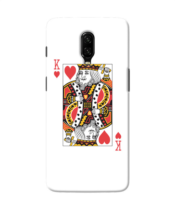 Heart King Card Oneplus 6t Back Cover