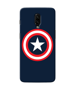 Captain America Logo Oneplus 6t Back Cover